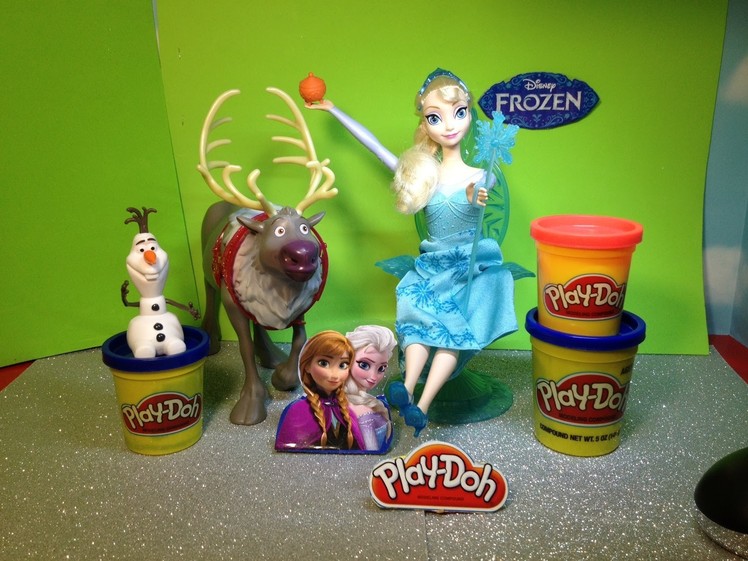 FROZEN PLAY-DOH Tutorial How to Make Elsa Golden Orb Play Doh Frozen Playset Toy