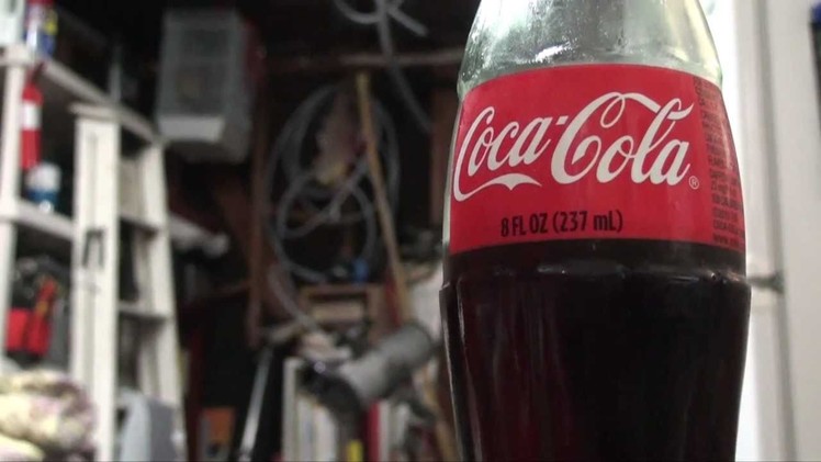 Glass Coke Bottle Plant Waterer