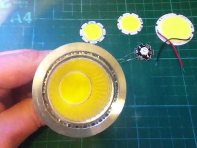 GU10 spot light uses COB (chip on board) LED
