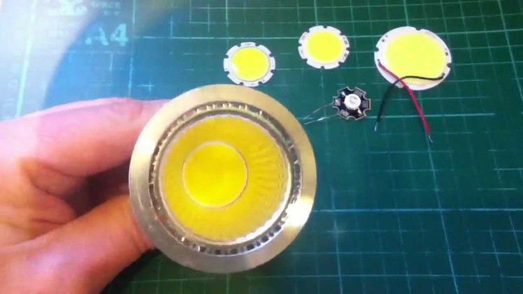 GU10 spot light uses COB (chip on board) LED