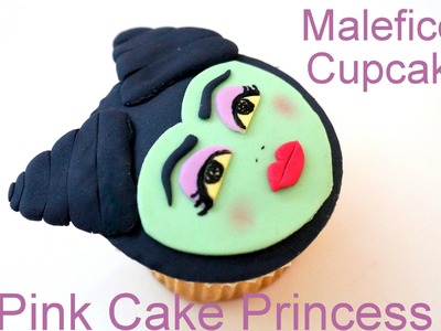 Halloween Maleficent Cupcake Decorating How to by Pink Cake Princess