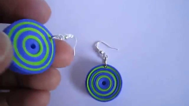 Handmade Jewelry - Paper Quilling Round Earrings