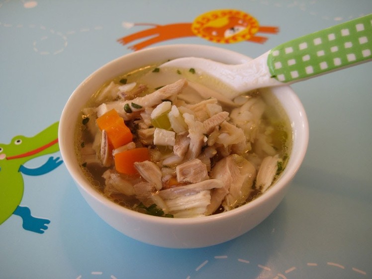 Healthy Dinner Recipes: How to Make Homemade Chicken Soup and Rice - Weelicious