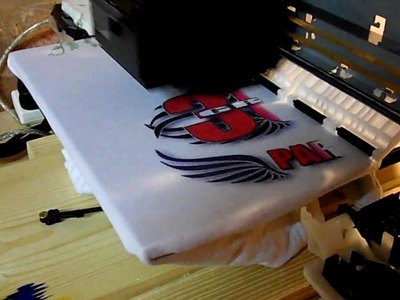 Home made T-shirt printer.