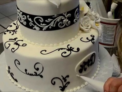How to decorate a simple but Elegant wedding cake
