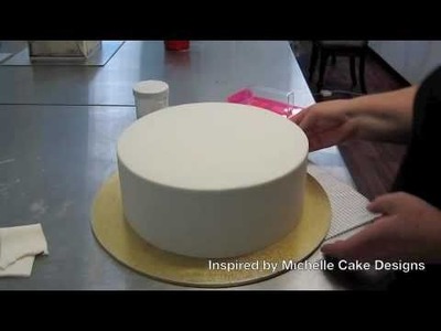 How to get sharp edges when covering a fondant cake Part 3 of 3 Inspired by Michelle Cake Designs