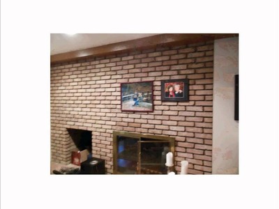 How To Hang Stuff Easily On A Brick Wall or Fireplace Without Drilling Holes