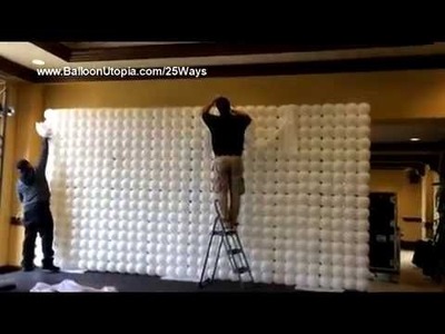 How to Make a Balloon Wall