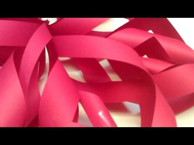 How to make a Creative Paper 3D Snowflake(: