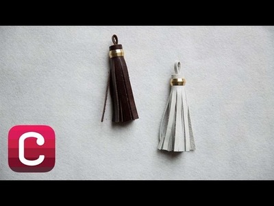 How to Make a Leather Tassel with Elke Bergeron I Creativebug