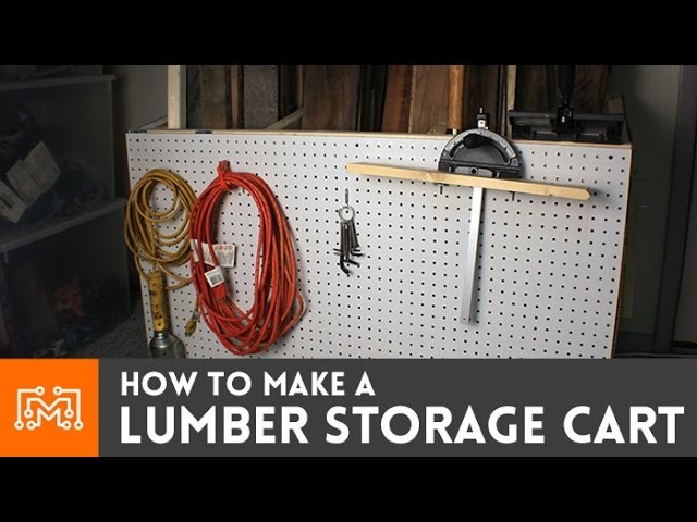 How to make a lumber storage cart