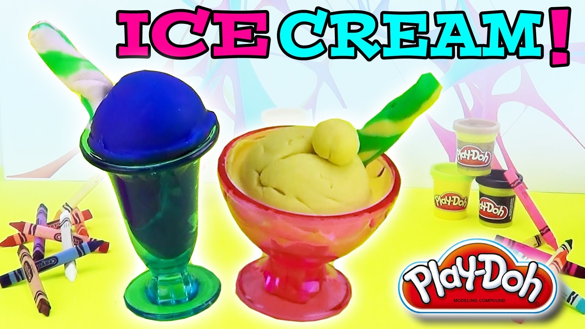 How to make a Play Doh ice cream with the perfect twist playset -- plastilina con supercool4kids