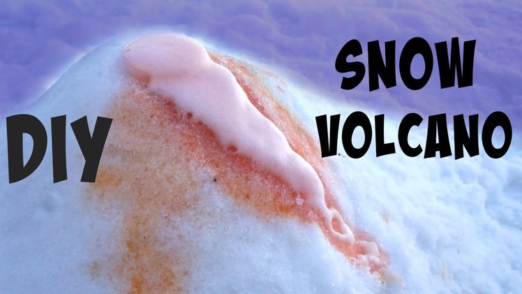 How to Make a Snow Volcano