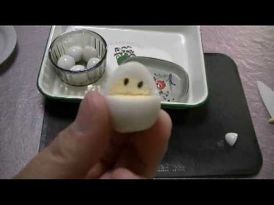 How to make bento (#1 Cute daruma doll-egg)