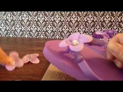 How to make Cute Flower flip flops for girls