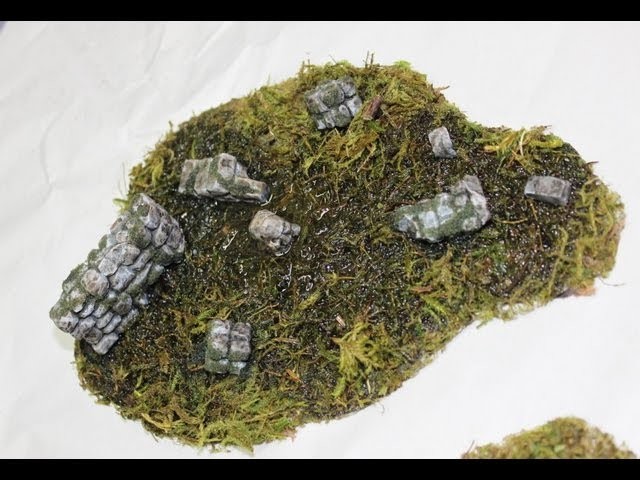 How to make easy swamp terrain for table top war games
