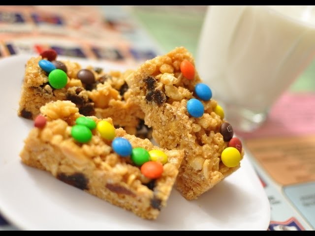 How to make No-Bake Trail Mix and Cereal Bars