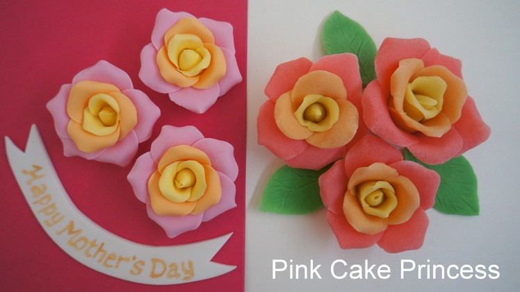 How to Make Play-Doh Roses & Fondant Roses for a Mother's Day Cake