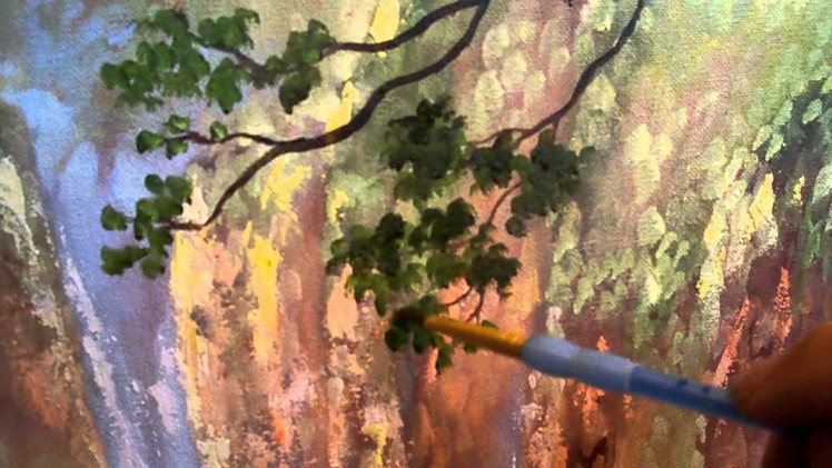How to Paint with Oil Paint : How to Paint a tree with Oil Paint