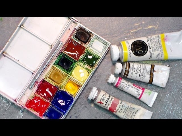 How To Refill Your Travel Watercolor Palette {and get every drop of paint out of a tube!}
