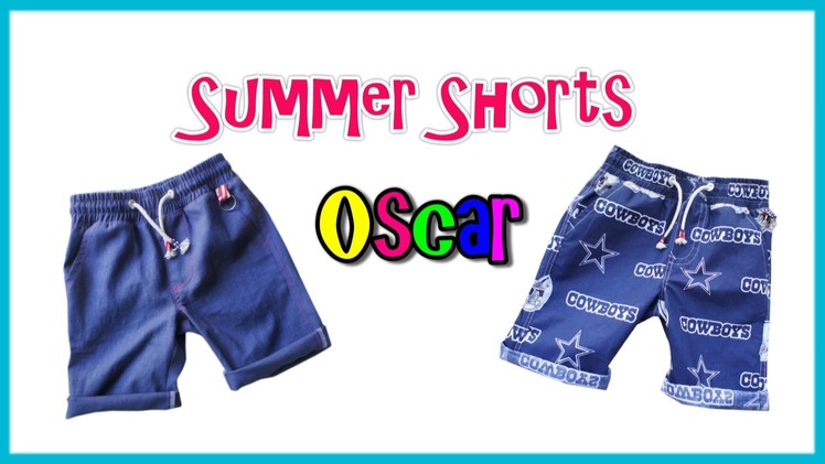How to sew Shorts - Step by step Tutorial (Oscar Pattern)