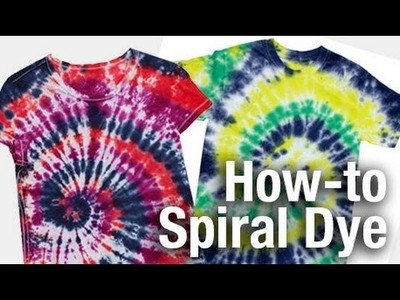 How-To Spiral Swirl Design Tie Dye Technique