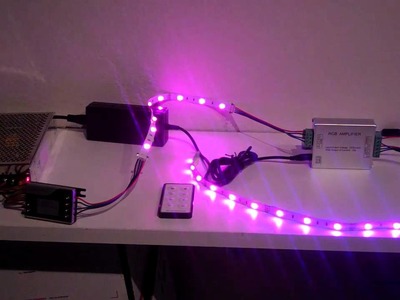 Long distance RGB LED Amplifier Installation, DIY