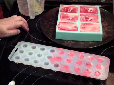 Making and Unmolding Passionate Kisses soap for BeScented fragrance oil supply