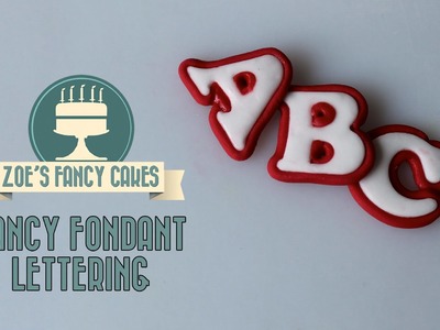 Making fancy lettering text for cake decorating How To Tutorial