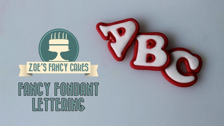 Making fancy lettering text for cake decorating How To Tutorial