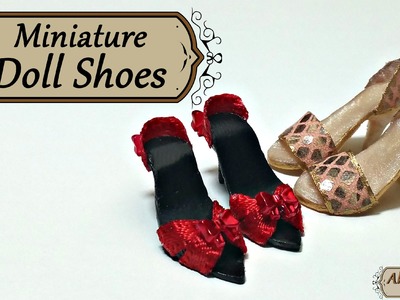 Miniature Doll Shoes - Polymer Clay tutorial