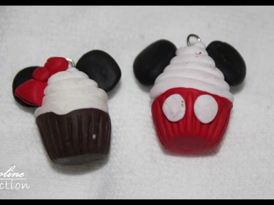 Minnie And Mickey Mouse Cupcakes||Polymer Clay