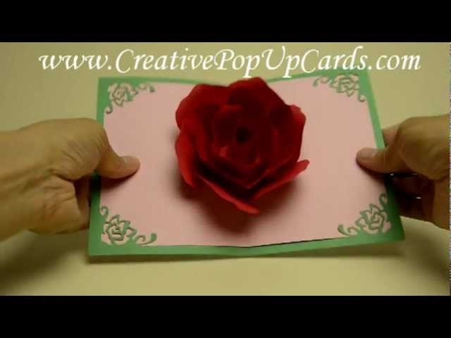 Mother's Day Rose Pop Up Card