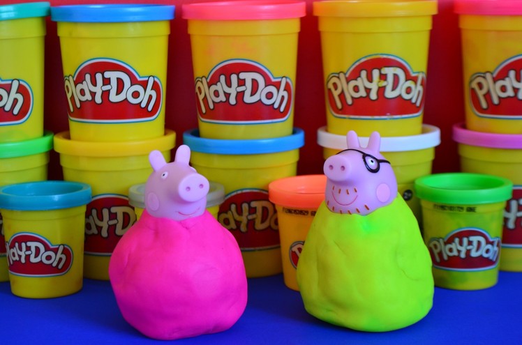 Play-Doh Peppa Pig Weebles How to Make your own Play-doh Peppa pig Playdough creative ideas