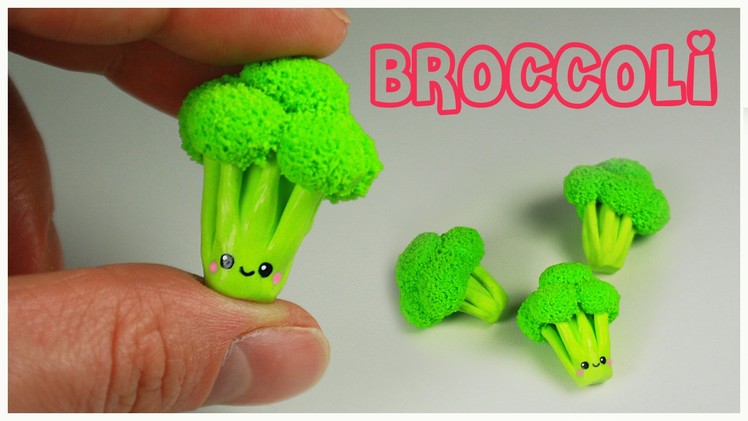 Polymer clay Kawaii Broccoli TUTORIAL