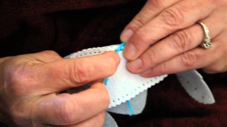 Stitching leather baby shoe