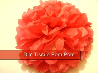 Tissue Pom Pom. How To Make Paper Pom Poms. Wedding Decor