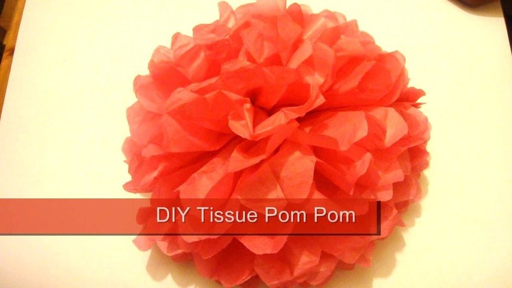 Tissue Pom Pom. How To Make Paper Pom Poms. Wedding Decor