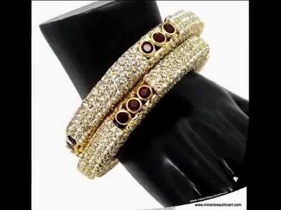 Traditional Womens Kundan Bangle and Rings Designs From India