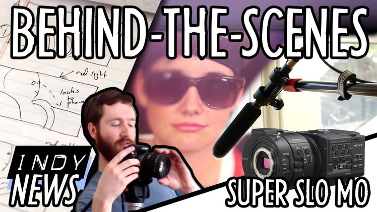 Behind-the-scenes: DIY video light, airbag & boom mic. Super Slow Motion : Indy News
