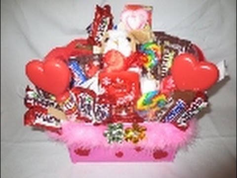 Candy bouquet in a box