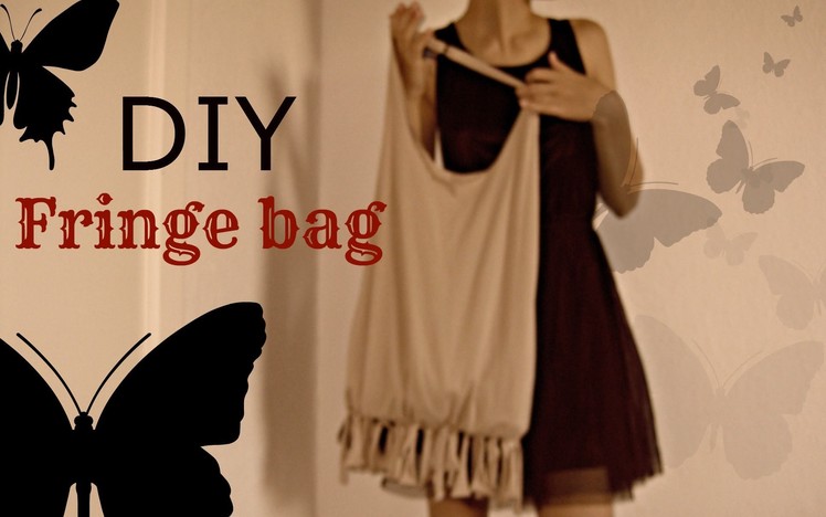 DIY: easy BOHO hobo fringe bag (no sew)