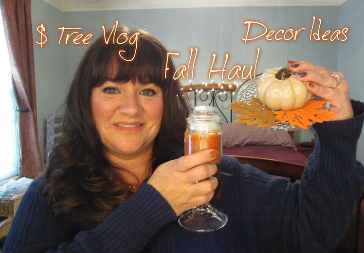 Dollar Tree Vlog, Fall Decor Haul, and Decorating Ideas