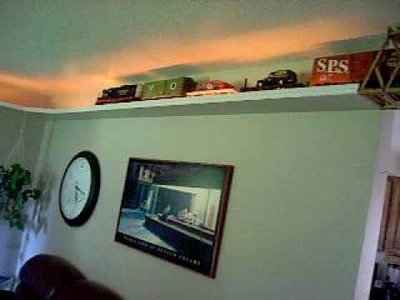 G Scale ceiling train in my house
