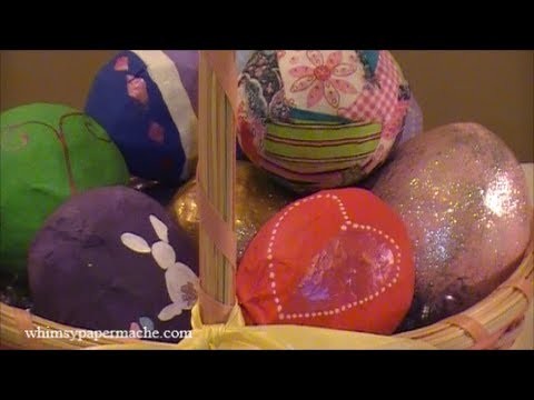 How 2 Make Paper Mache Easter Eggs
