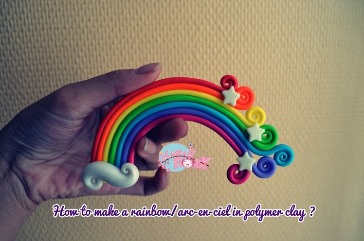 How to make a rainbow.Arc-en-ciel in polymer clay?