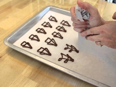 How To Make Chocolate Candy Decorations (Spritz)