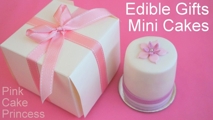 How to Make Mini Cakes for Edible Gifts or Wedding Favors by Pink Cake Princess