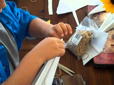 Making a Rubber Band Powered Paper Airplane