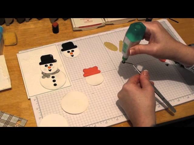 My Punch Art Studio   How to make Punch Art Snowmen